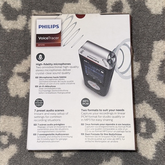 Philips Voice Tracer Audio Recorder (DVT2110) New & Never Used ☀️ - Picture 4 of 11